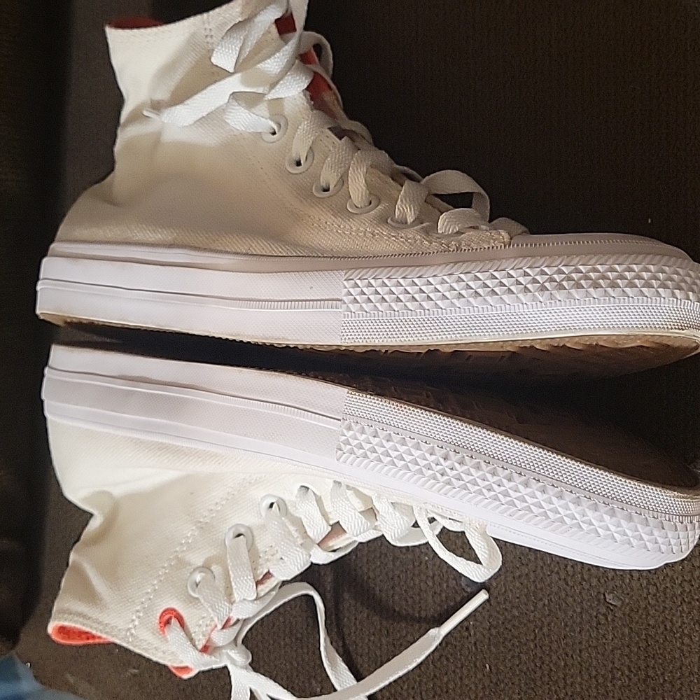 Converse Chuck Taylor All Stars UNISEX White High Top Sneakers Size 11 - Picture 3 of 15